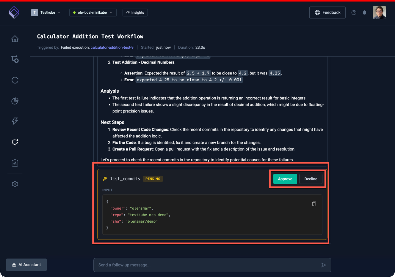 AI Chat MCP Tool Approval