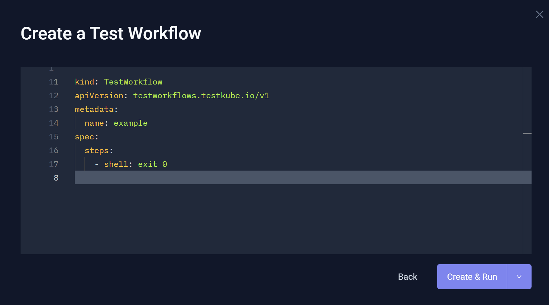 Import from YAML page