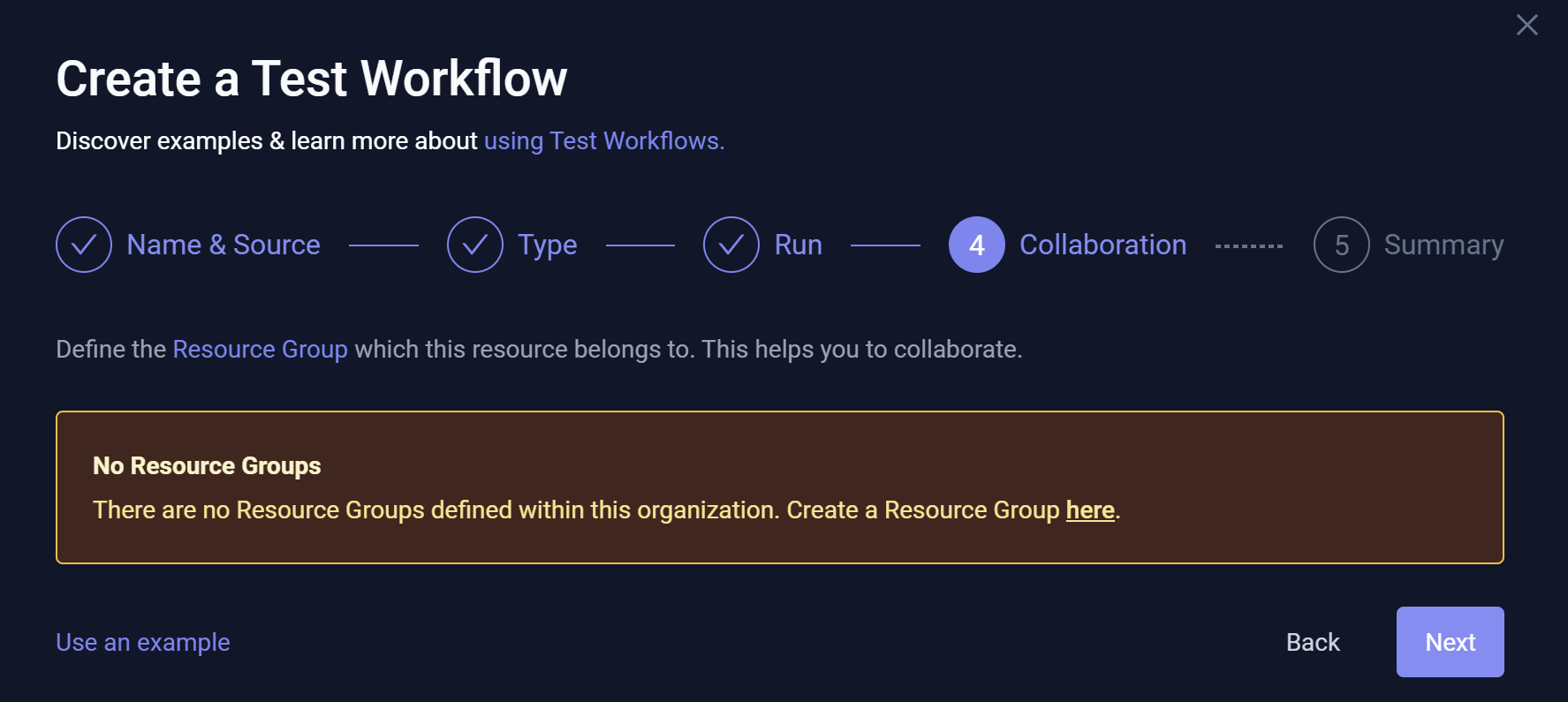 Workflow Wizard - Collaboration Step